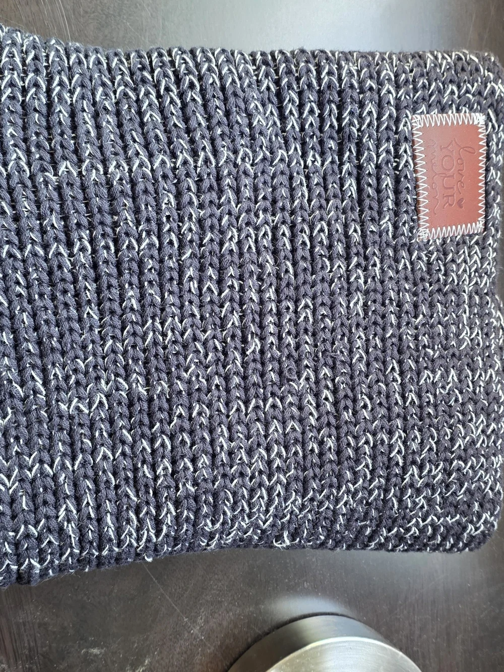 Love Your Melon Men’s Black Marled Knit Infinity Scarf